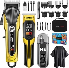 HIENA PRO Hair Clipper Set for Men, Professional Cordless Kit &... 