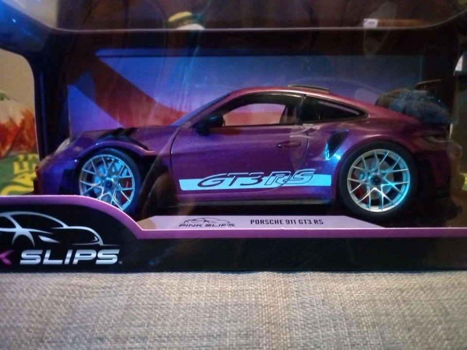 Jada розовый скольжения Porsche 911 GT3 RS 1:18 новый фиолетовый новый и редкий - Изображение 3 из 4