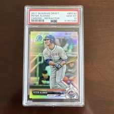 PETE ALONSO 2017 Bowman Chrome Draft Refractors #83 PSA GEM MINT 10 Mets