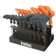 Ironton 18-Pc. T-Handle Hex Key Set, SAE/Metric Sizes