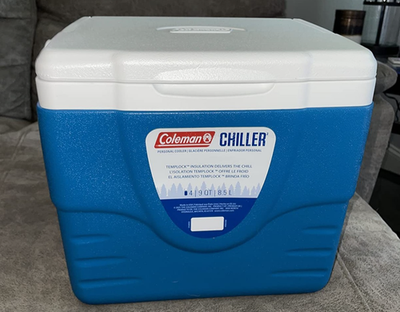 Coleman Chiller 9Qt Portable Cooler Ocean Blue TempLock Insulation