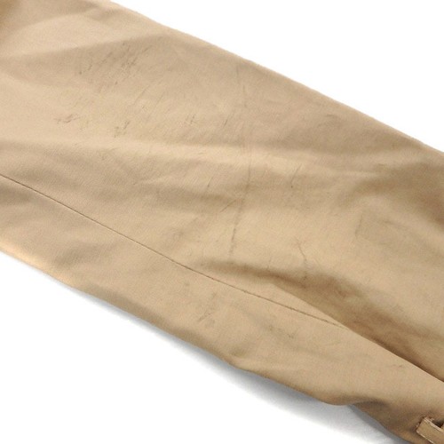 Gabardina Bis ViS Exterior Midi Largo Cinturón Doble Abertura Lisa M Beige NT25 Usada b - Imagen 4 de 7