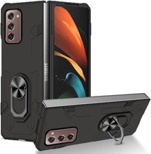 ForSamsung Galaxy Z Fold 2 Case Hybrid Protection Cover Rugged Kickstand-Black