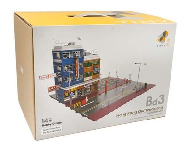Tiny Toys ATS64005 Bd3 Hong Kong Old Tenements, Street Diorama 1/64