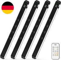 Willed Schrankbeleuchtung Unterbauleuchte KüChe 64 Leds Mit Fernbedienung,Anzeig