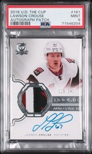 Lawson Crouse 2016-17 Upper Deck The Cup Rookie Patch Auto PSA 9