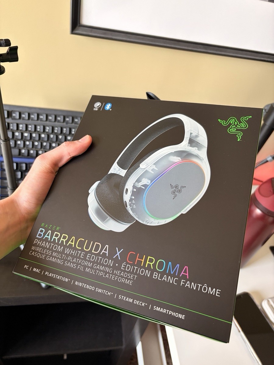NEW Razer Barracuda X Chroma Wireless Gaming Headset, Phantom