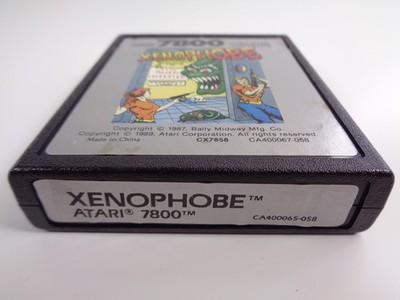 Xenophobe Atari 7800 Video Game Cartridge (getestet und funktionsfähig) PAL