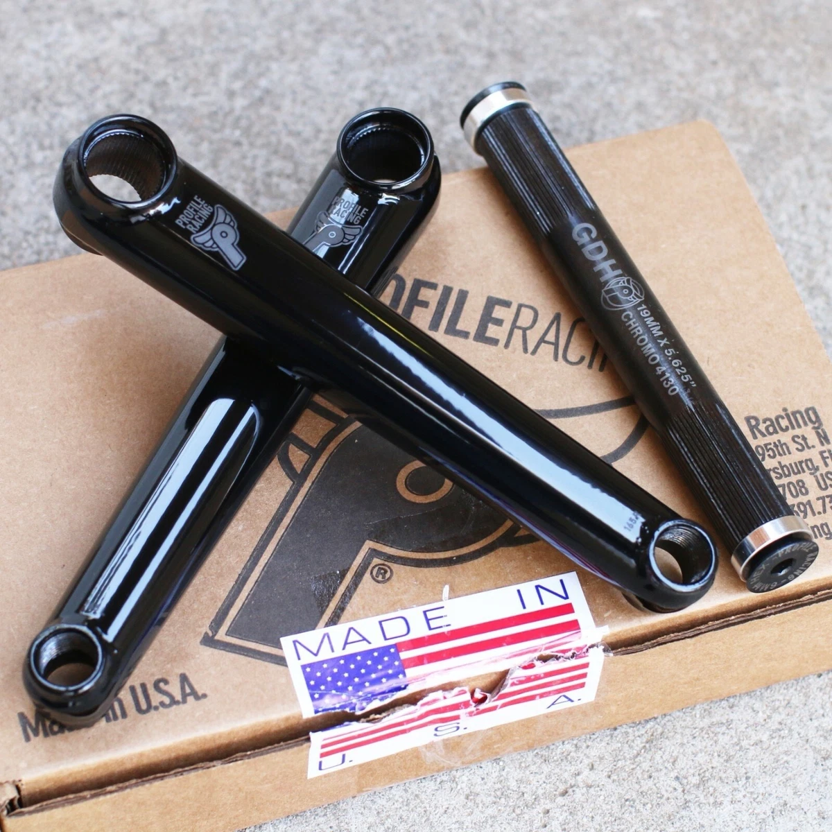 Profile Racing Black Bicycle Cranksets for sale | eBay