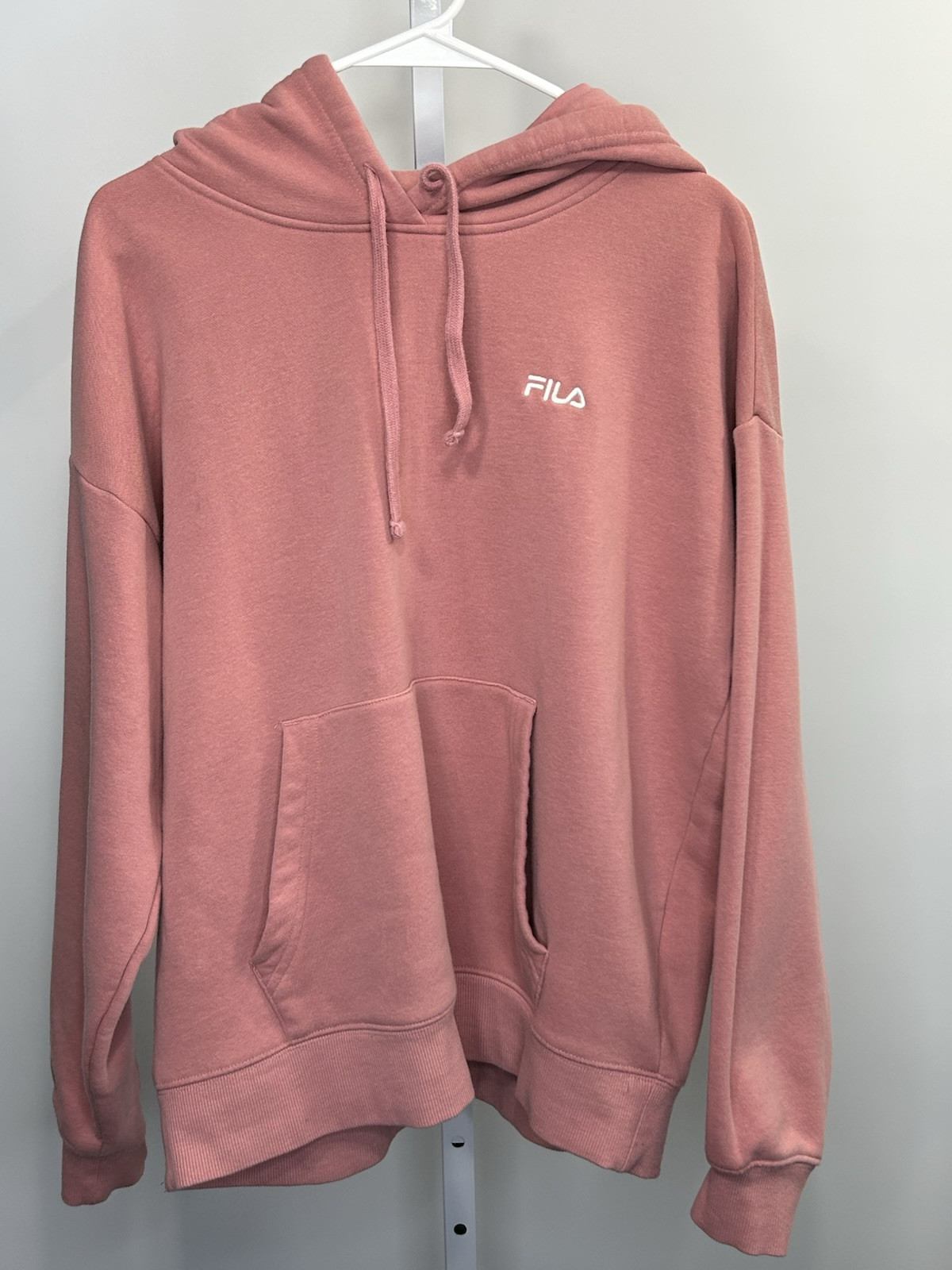 Felpa donna con cappuccio Fila pullover arancione taglia large. 1R