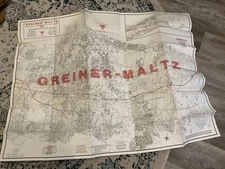 ORIGINAL 1953 GREINER-MALTZ REAL ESTATE MAP NASSAU SUFFOLK LONG ISLAND NY