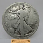 1917-D Walking Liberty Half Dollar, 90% Silver - #C57749NQ