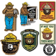 Smokey Bear Set of Six Magnets by Classic Magnets