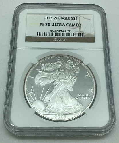 2003 W American Silver Eagle NGC PF 70 Ultra Cameo
