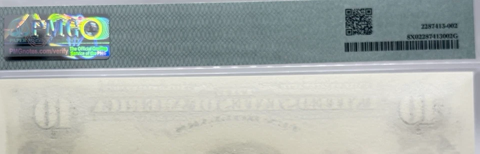 PMG Series of 1901 $10. Official Reprint #14590 - Image 4 of 4