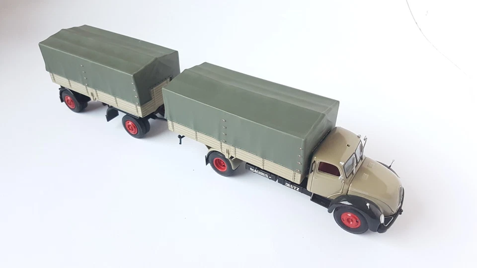 Minichamps Henschel HS 140 1954 Pritsche mit Anhänger 1/43