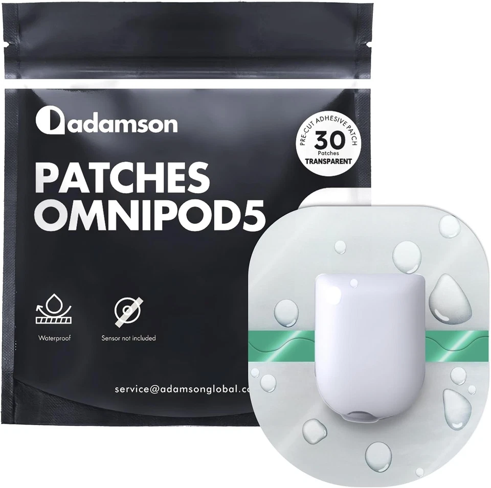 ‎ADAMSON Adamson Omnipod 5 Pflaster – 30 Wasserdichte Omnipod 5 Fixierband Patches