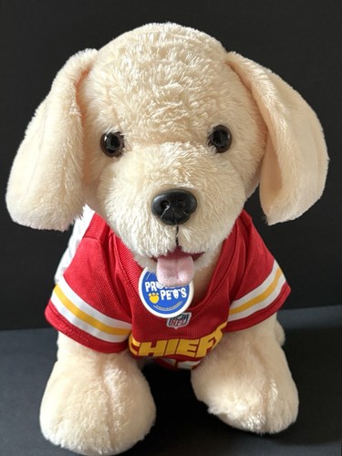 Kansas City Chiefs Plushie Stuffed Animal Puppy Dog In NFL Uniform Build A Bear - Picture 2 of 12