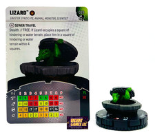 Marvel Heroclix Lizard #019 w/ Card Venom Set