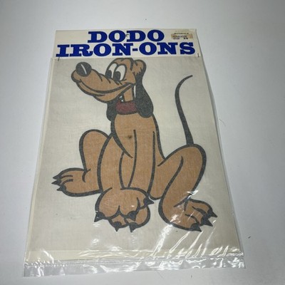 VTG DODO Designs Disney Iron On Transfer Pluto NOS