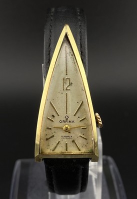 Vintage 1950's Orfina Swiss Made Triangular Rocket HandWinding 17J