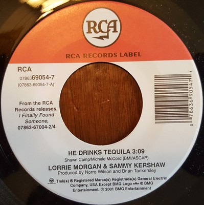 Sammy Kershaw & Lorrie Morgan, He Drinks Tequila / I Finally Found Someone, (7'',
