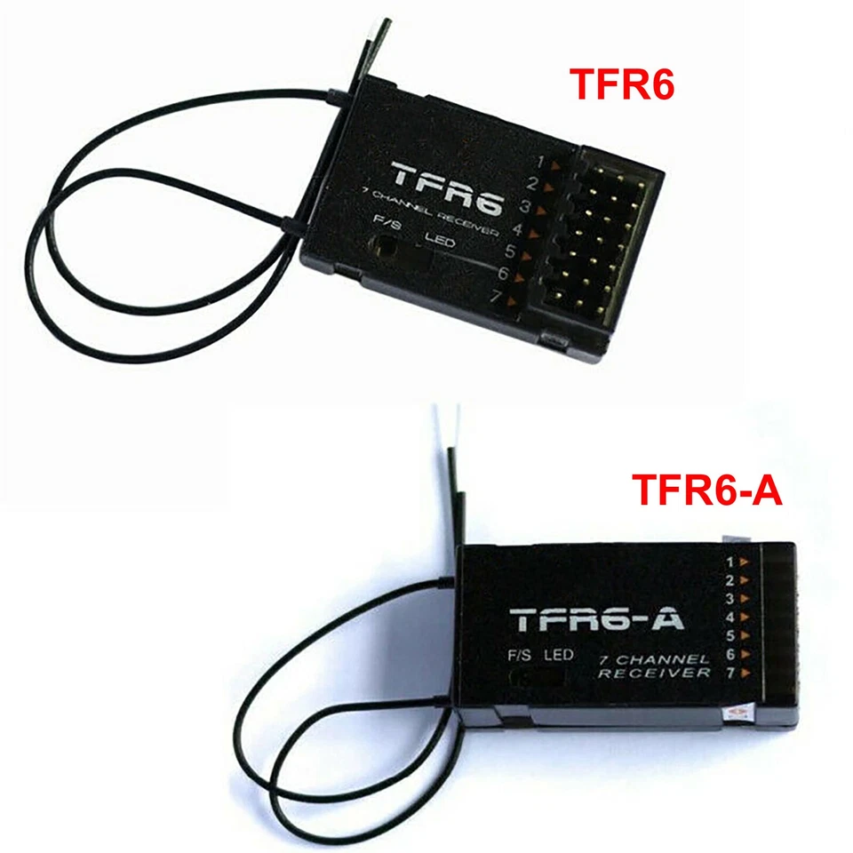 Modulo ricevitore 7 canali compatibile FrSky TFR6 TFR6-A Futaba FASST 2,4 GHz - Immagine 2 di 4