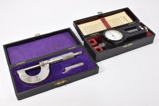 Probator Tourenzähler & Zeus Mikrometer 0 25mm Bügelmessschraube Messgeräte Set