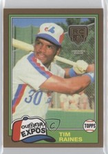 2020 Topps Rookie Card Retrospective Logo Medallions Gold 6/50 Tim Raines 0b0. rookie card picture