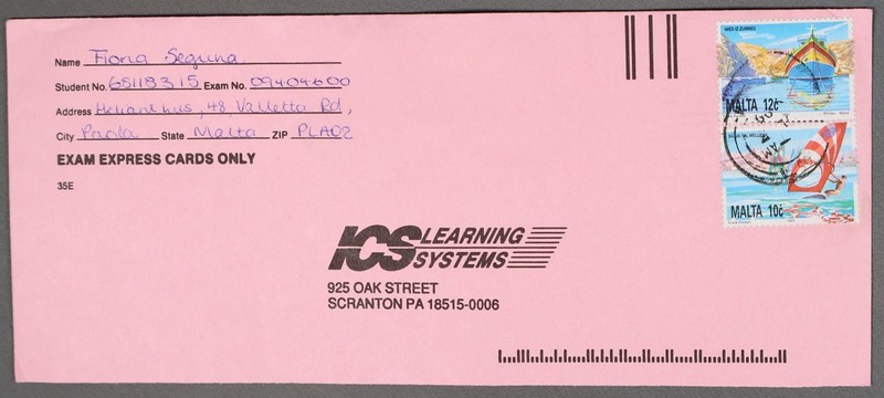 MayfairStamps Malta Pair Ships to Scranton PA Cover aaz_43639