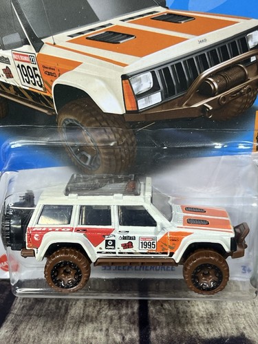 Hot Wheels 1995 Jeep Cherokee 4x4 White Diecast Sealed USED NM Condition - Picture 3 of 9