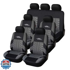 AUTOYOUTH Three Row Car Seat Covers with 7 Headrests Universal Fit Seat Cover