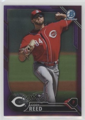 2016 Bowman Chrome Prospects Purple Refractor 229/250 Cody Reed Rookie RC y0i