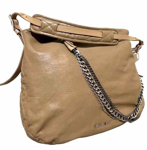 Jimmy Choo leather brown handbag shoulder tote used Japan