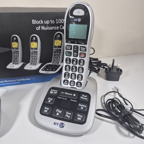 Téléphones sans fil BT 4600 argent avec gros boutons et bloqueur d'appels - Photo 2/6