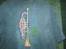 1998 New Orleans Jazz & Heritage Festival Color Wear Acid Wash Vtg 1990s t shirt