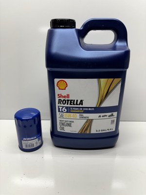 Shell Rotella T6 15w-40 AcDelco PF63 Oil Change Kit For 20-25 Duramax 6.6L L5P
