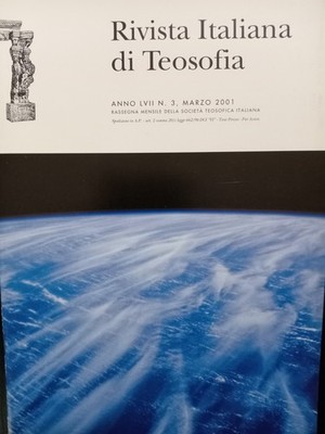 Italienische Zeitschrift für Theosophie Nr. 3 Mär 2001 Zerbrechlichkeit Unschuld Blavatsky Goethe