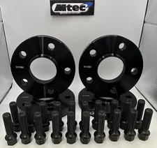 MTEC Staggered 12mm 15mm Black Alloy Wheel Spacers 5x112 BMW G20 G21 G30