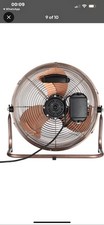 Schallen 14" Copper High Velocity Fan Cold Air Circulator Adjustable Floor Fans