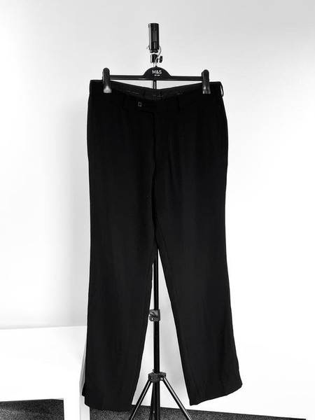 Men Hugo Boss Trousers Black 34