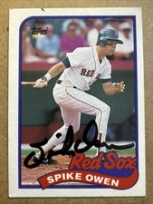 Spike Owen 1989 Topps #123 Signed Auto Autographed Card BOSTON RED SOX