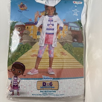 Disguise Disney Junior Doc McStuffins Deluxe Toddler Costume, L/G, 4-6X