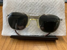 VTG AO AMERICAN OPTICAL 6 1/4 SAFETY GLASSES bifocal magnification dark lens