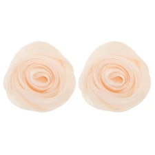 2 Pcs Rose Flower Cufflinks Business Shirt Button Covers for Formal Shirts