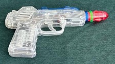 Vintage Y2K Tokyo Clear Plastic Space Ray Gun Toy Working Battery Operated 2000