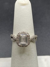 RJ Graziano Sterling Silver Quartz Ring - Size 6