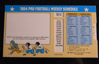 1984 NFC/AFC PRO FOOTBALL WEEKLY SLIDE SCHEDULE - SALES SAMPLE MAY141 — photo 1