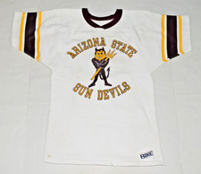 ASU Sweatshirt BIKE VTG Arizona State Single Stitch Size S 80s Sparky Arm Bands