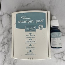 Stampin Up Baja Breeze Classic Linen Ink Pad  Full Ink Refill B10